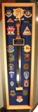 Air force military sword shadow box